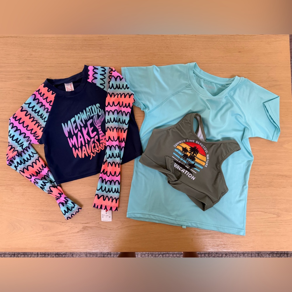 NWT | Mixed Swimwear Tops with Graphic Prints